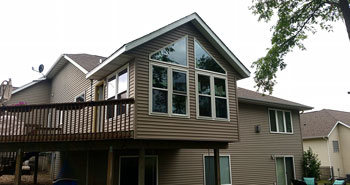 A house with a balcony