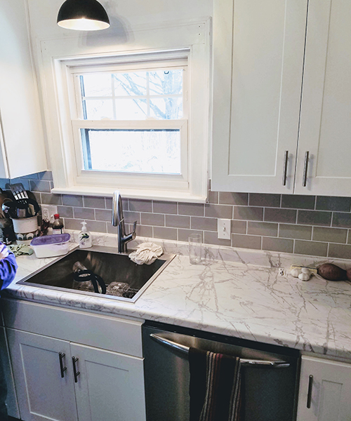 A modern kitchen space