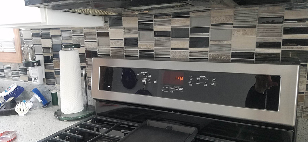 A stove with a timer