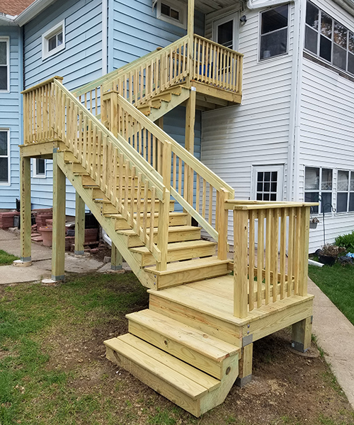 Stairs with Multiple Landings - Wilson Construction