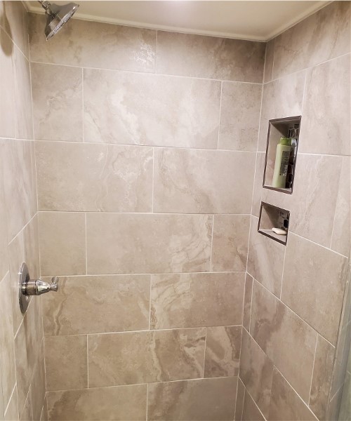 A small shower area