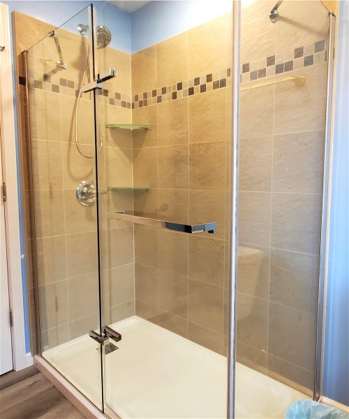 An open shower area