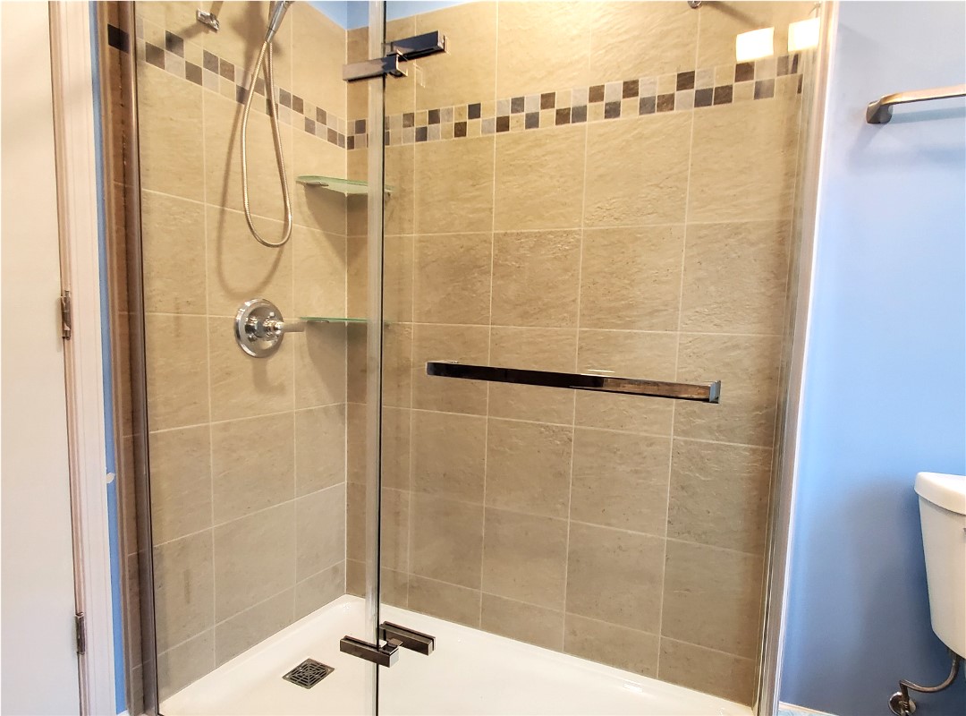 An open shower area