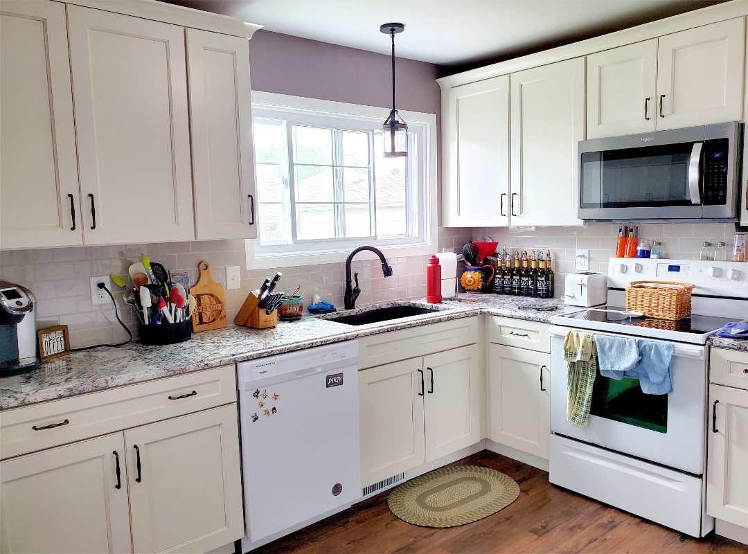 A kitchen with various tools